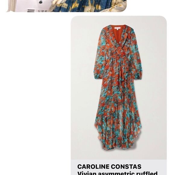 Caroline Costas Vivian Gown Small - Picture 6 of 6